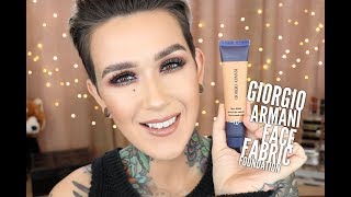 NEW Giorgio Armani Face Fabric Second Skin Foundation Wear Test amp First Impressions [upl. by Delle908]