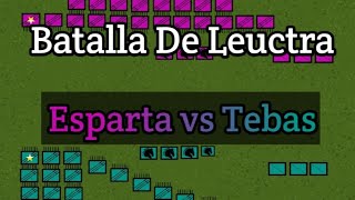 Batalla De Leuctra Animada 371 AC  Esparta vs Tebas [upl. by Heng]