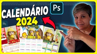 🔴Crie Calendários Personalizados para 2024 Modelos Prontos para usar no Photoshop Download Gratuito [upl. by Simpson136]