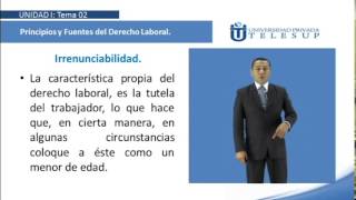 Derecho Laboral I U1T2 PRINCIPIOS Y FUENTES DEL DERECHO LABORAL DR WILLY PALOMINO CASTRO [upl. by Annovahs]