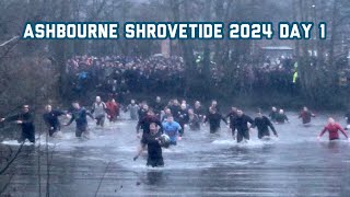 Ashbourne Shrovetide football 2024 raw footage  Day 1  13th February [upl. by Kikelia28]