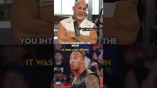 Goldbergs WWE Debut Interrupting The Rock [upl. by Yesmar926]