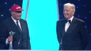 Niki Lauda  Gregor Grant Award winner  AUTOSPORT Awards 2013 [upl. by Ardnosak369]