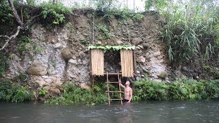 Primitive Technology Build House on the Cliff [upl. by Rivera]