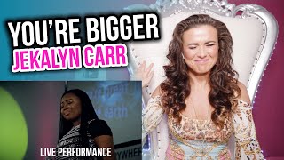 Vocal Coach Reacts to Jekalyn Carr  Youre Bigger [upl. by Cissie]