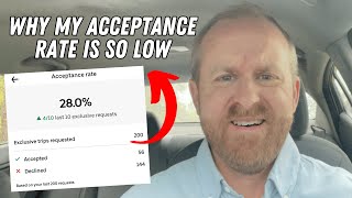 Why My Acceptance Rate Is So LOW Driving Uber [upl. by Nivrad]