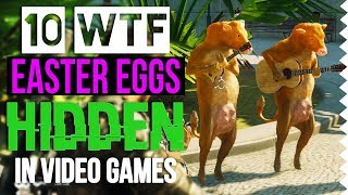 10 WTF Easter Eggs Hidden in Video Games Feat Oddheader [upl. by Neelav43]