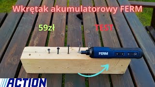 Wkrętak akumulatorowy ferm 4vscrewdriver 4v TEST [upl. by Jacobs785]