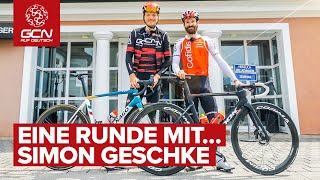 Gelassenheit amp Bergtrikot  Eine Runde mit Simon Geschke auf der DMStrecke 2023 [upl. by Ardnikal]