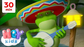 The frog dance 🐸  Froggy Songs for Kids  HeyKids Nursery Rhymes [upl. by Thorman]