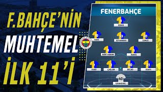 Fenerbahçenin Hatayspor Karşısındaki Muhtemel İlk 11i [upl. by Chalmer]