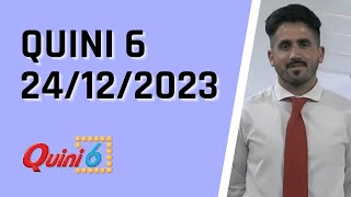 Quini 6 en vivo 24122023  Resultados del sorteo quini 6 del Domingo 24 de Diciembre del 2023 [upl. by Sigismundo731]