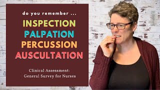 Inspection Palpation Percussion Auscultation for Nursing [upl. by Ymmat]