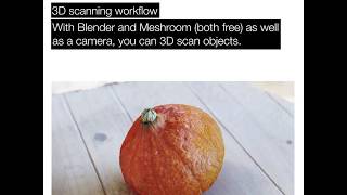 Daily Blender Tip 34  Super Easy Free 3D Scanning Photogrammetry Workflow With Meshroom [upl. by Iila]