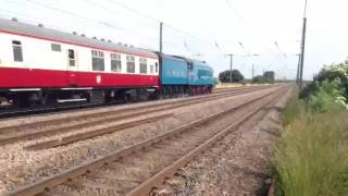 4464 Bittern VERY FAST 90mph 29th June 2013 Ebor Streak [upl. by Laehcym334]