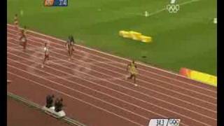 Beijing 2008 JAMAICA 4x100m FINAL FULL COMPETITION [upl. by Prissy]