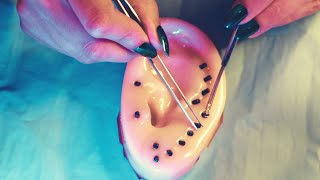 ❤️ ASMR  NETTOYAGE DE TON OREILLE  extraction de points noirs soin et massage [upl. by Yerg]