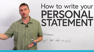 How to write a PERSONAL STATEMENT for university or college [upl. by Affay191]