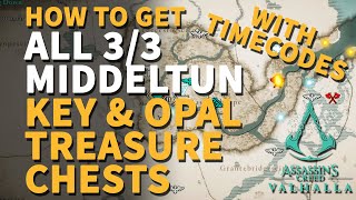 How to get All Middeltun Key Treasure Chest Opal Assassins Creed Valhalla [upl. by Flavia853]