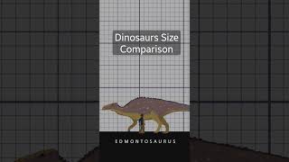 HERBIVORE DINOSAURS Size Comparison  Edmontosaurus [upl. by Trumann205]