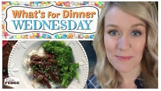 MONGOLIAN BEEF in the Slow Cooker  Whats For Dinner Wednesday  How to Make [upl. by Anima]