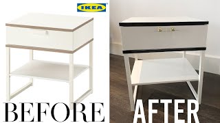 IKEA HACK  TRYSIL BEDSIDE TABLE DIY  TABLE MAKEOVER [upl. by Sanfourd33]