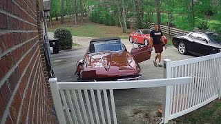 Brake Failure Leads to Classic Corvette Crash  ViralHog [upl. by Mir936]