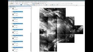 ArcGIS 10x  Mosaic Raster data  Mosaic DEM [upl. by Khalil338]