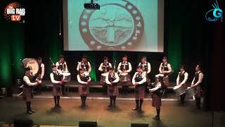 Cullybackey Pipe Band  The day thou gravest Lord has ended  Burnavon Theatre 2023 [upl. by Creath]