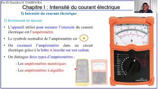 Physique Niveau 3e Chapitre 1– Intensité du courant électrique Partie 1 [upl. by Adyeren]