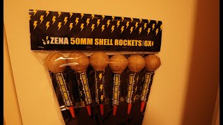 Zena 50mm shell rockets  50 gram big rockets  New [upl. by Shererd124]