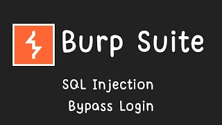 สอนใช้งาน Burp Suite SQL Injection  Bypass Login [upl. by Obara]