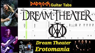 Erotomania  Dream Theater  Guitar  Bass TABS Lesson [upl. by Rosa]