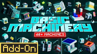 Basic Machinery  Minecraft Marketplace AddOn  Official Trailer [upl. by Bran]