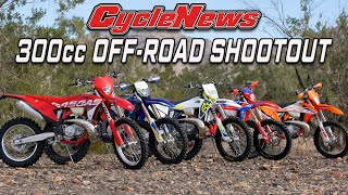 2023 300cc Two Stroke OffRoad Shootout  Cycle News [upl. by Niai]