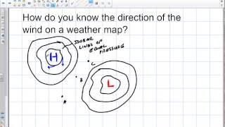 Weather Determining Direction of Wind on Weather Map [upl. by Adni]