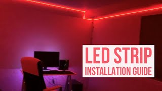 LED Strip Installation Guide  164ft amp 32ft [upl. by Esadnac685]