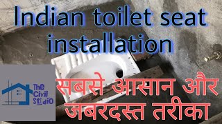 Indian toilet seat installation  How to install indian toilet seat [upl. by Seif]