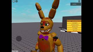 sorry for misspelling my words springlock suit showcase on Roblox testing the game [upl. by Lrat943]