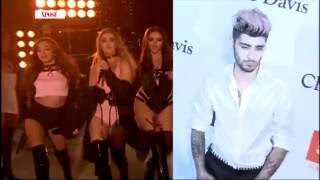 Little Mix Mock Zayns Awkward Dancing  Celebrity Hit [upl. by Ellehcar765]