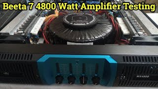 Testing Beeta Seven Amplifier MX4800  Araldo Audio  DJ Guruji [upl. by Adlee]