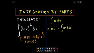 Integration By Parts  Using IBPs Twice [upl. by Urson]