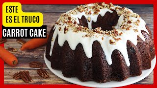 🍰 La Mejor Receta de CARROT CAKE Este es el SECRETO para un Bizcocho de Zanahoria PERFECTO 🥕 [upl. by Rheta]