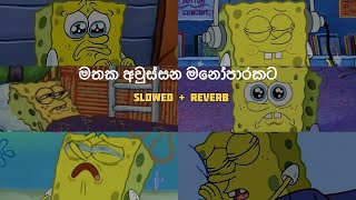 මතක අවුස්සන මනෝපාරකට  Slowed and Reverb Songs  manoparakata sindu Collection [upl. by Eetnom556]