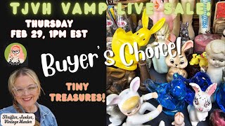 TJVH Buyers Choice Live Vintage Sale “ Tiny Treasures”  Virtual Antique Marketplace [upl. by Kyla]