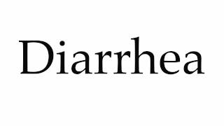 How to Pronounce Diarrhea [upl. by Atteras669]