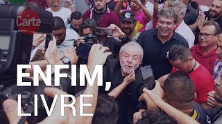 Livre Lula volta aos braços do povo quotNão podemos permitir que os milicianos acabem com o Brasilquot [upl. by Egoreg]