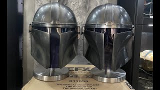 The Mandalorian Helmet EFX vs Anovos [upl. by Enilarak500]