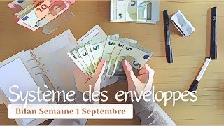 SYSTÈME DES ENVELOPPES • Je ne soustrais plus mes trackers 🤷🏼‍♀️  Bilan S1 septembre✨ [upl. by Odnanref]