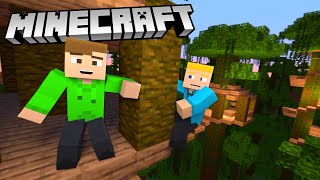 DUNO OCH OLOF BYGGER EN DJUNGELSTAD I MINECRAFT REALMVÄRLDEN [upl. by Beesley]